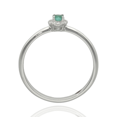 Fehér arany gyűrű 51-es méret (M803/EM-51)